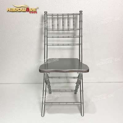 Hotel furniture modern elegant wedding hall dining use metal folding chair